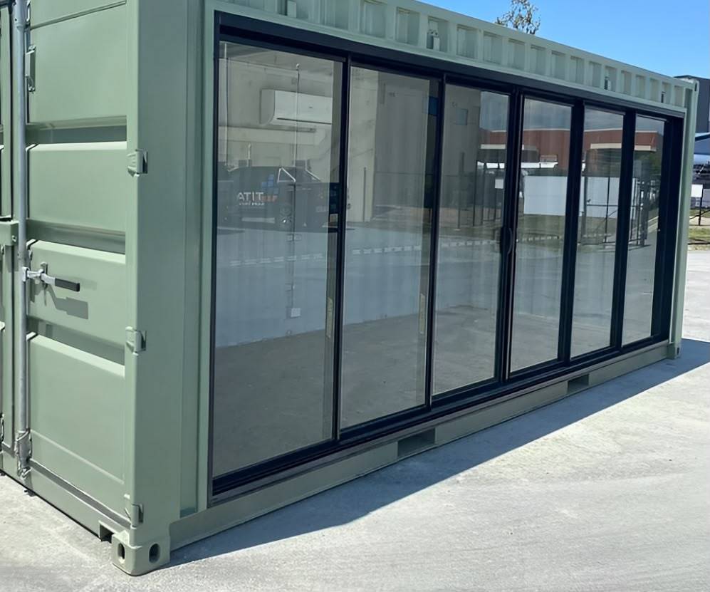 40ft Glass Front Mobile Office Container| Used Commercial Grade