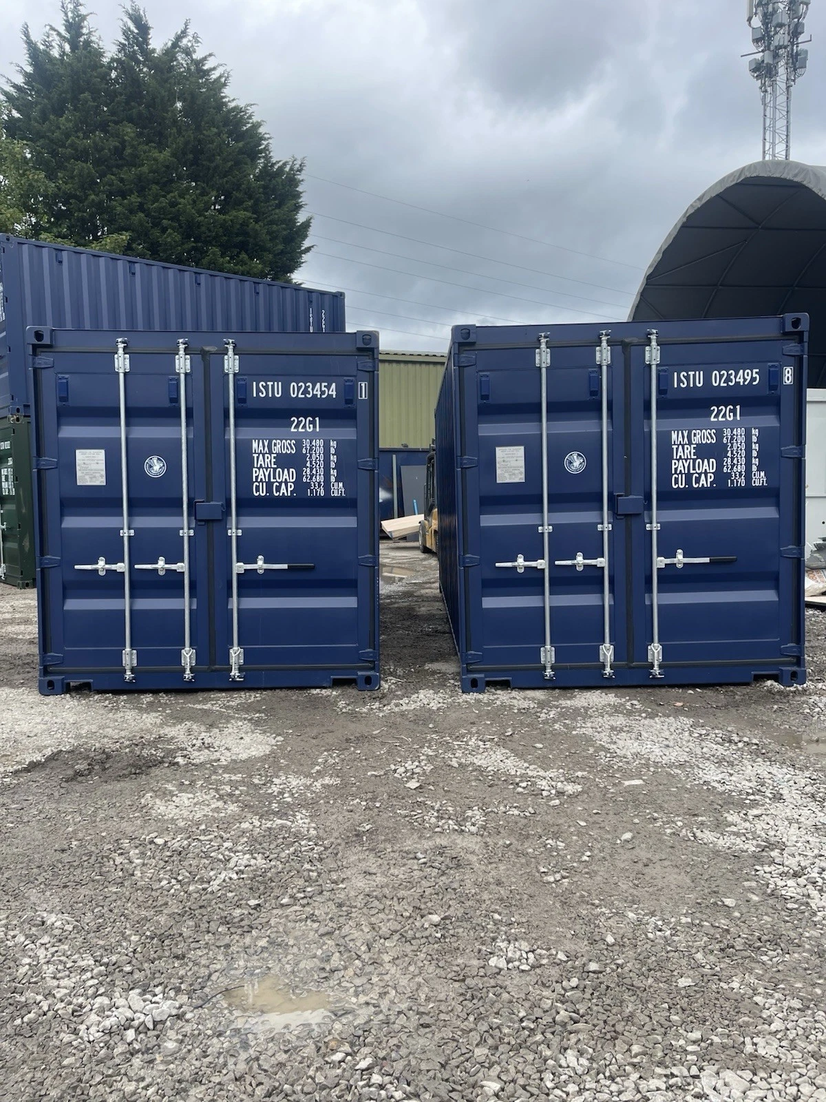 20ft One Trip Premier Shipping Container – Cobalt Blue