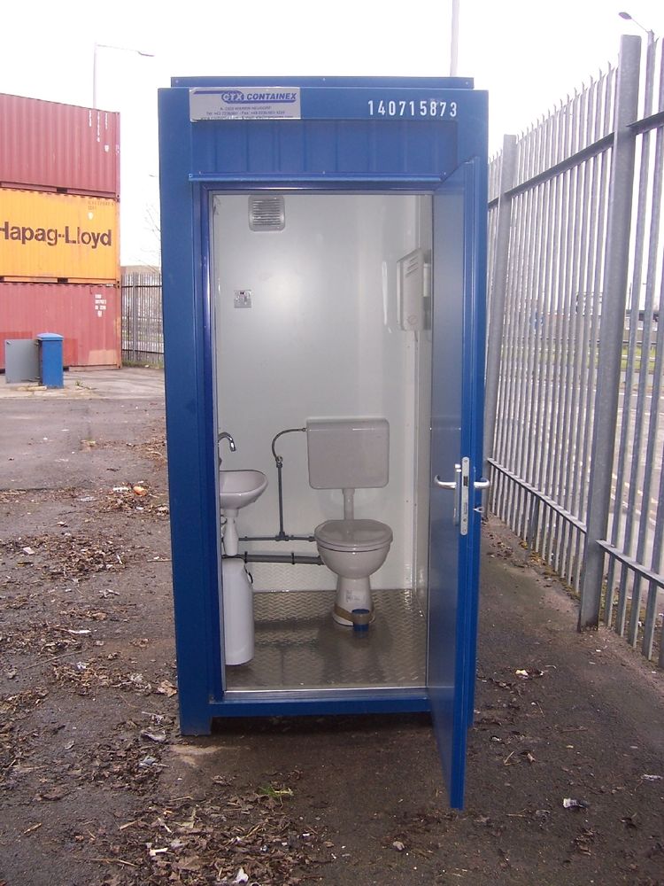 5ft Single Steel Toilet Cabin – Fully Equipped Self-Contained Unit